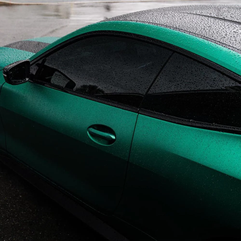 Ceramic window tint on a vehicle